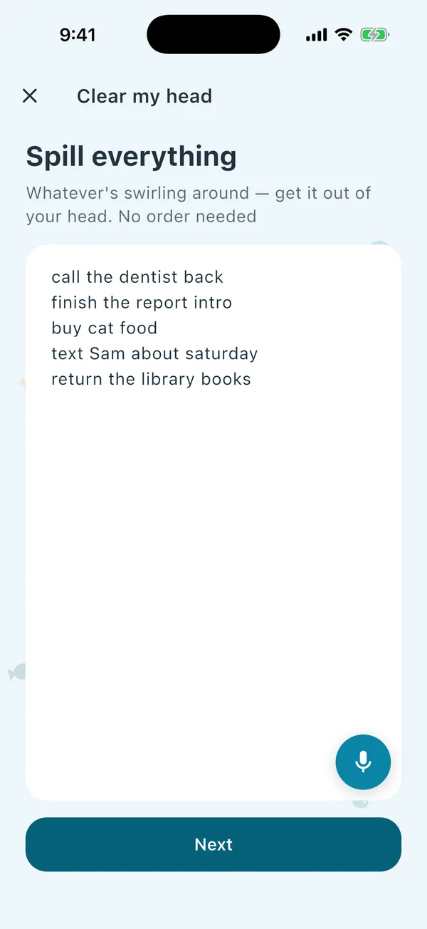 Spill everything: a list of loose thoughts